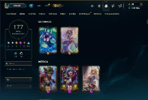 Ferro 4 com 130 Champs e 177 Skins ( MONO SUP ) - League of Legends LOL