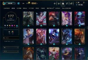 Ferro 4 com 130 Champs e 177 Skins ( MONO SUP ) - League of Legends LOL
