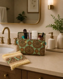 Kit Higiene Impermeável com Toalhinha e Lixa - Artesanato e Personalizados