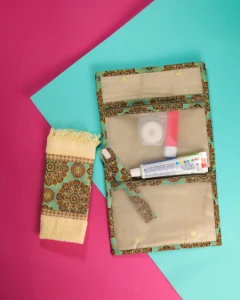 Kit Higiene Impermeável com Toalhinha e Lixa - Artesanato e Personalizados