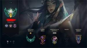 Conta Platina com 80 skins + skin no valorant - League of Legends LOL