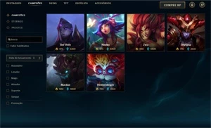 Conta Platina com 80 skins + skin no valorant - League of Legends LOL