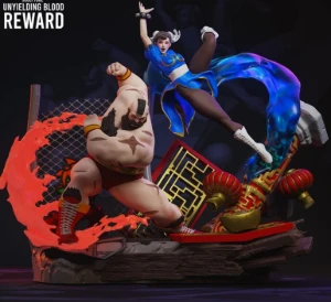 Chun Li VS Zangief – Street Fighte 3d stl - Others