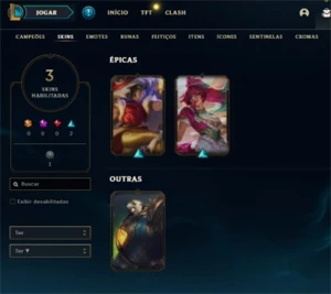 CONTA PLATINA 4  EMAIL NÃO CONFIRMADO - League of Legends LOL