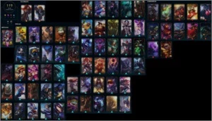 Nível 365, Todos Campeões, 854K Teemo, 119 Skins, 55 Épicas - League of Legends LOL