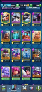 Conta Clash Royale │7216 Trofeús │26 Carta Lvl 14 │ Nível 45