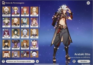 Conta Genshin Impact, 15 personagens 5⭐️ 6 armas 5⭐️