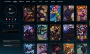CONTA DIAMANTE 4 COM MAIS DE 100 CAMPEÕES E 92 SKINS - League of Legends LOL
