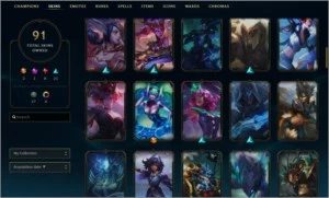 CONTA DIAMANTE 4 COM MAIS DE 100 CAMPEÕES E 92 SKINS - League of Legends LOL