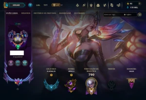 Conta league of legends 213 skins level 455 LOL
