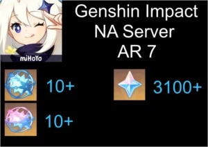 GENSHIN IMPACT / NA / AR 7 CONTA INICIAL / 40+ WISHES