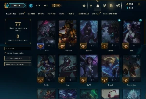 Unranked com 35 Champs e 12 Skins +2 Fragmentos - League of Legends LOL