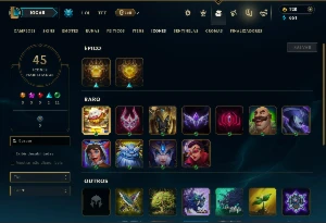 Unranked com 35 Champs e 12 Skins +2 Fragmentos - League of Legends LOL