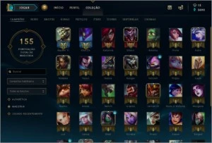 Conta Lol Level 44 // 15 skin // platina 4 // 41 champ - League of Legends
