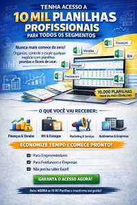 Tenha Acesso A 10 Mil Planilhas Profissionais