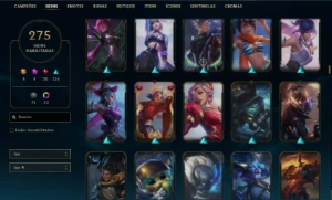 Conta Level 290 - 275 Skins - League of Legends LOL