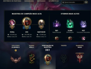 Conta Level 290 - 275 Skins