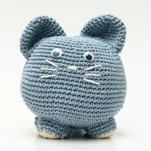 Gato Peso de Porta em Amigurumi - Artesanato e Personalizados