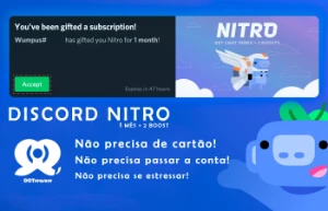 Discord Nitro Gaming Gift ( 1 MÊS DE NITRO ) ! - Gift Cards