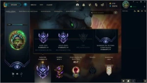 Conta de LOL antiga (2012) com skins. Diamante solo e flex. - League of Legends