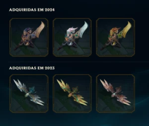 Platina I - LvL 62 - 45 campeões - 20  Skins - 6 Chromas  (F - League of Legends LOL