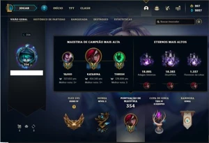 Conta prata 2 com 112 Champs e 120 Skins + 1 Prestigio - League of Legends LOL