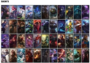 Conta prata 2 com 112 Champs e 120 Skins + 1 Prestigio - League of Legends LOL