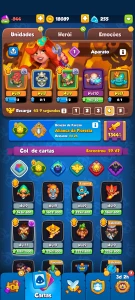 Conta Rush Royale com débito de gemas - Outros