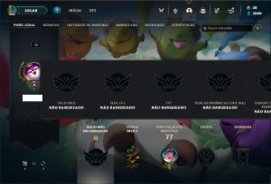Conta Unranked com 21 Champs e 9 Skins - League of Legends LOL
