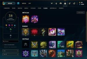 Conta Unranked com 21 Champs e 9 Skins - League of Legends LOL