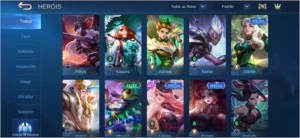 Conta Mobile Legends 68 skins