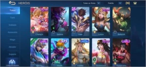 Conta Mobile Legends 68 skins