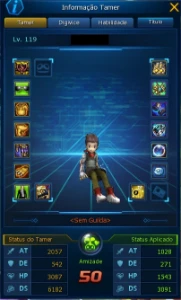 Conta Jump no ladmo no alphamon Susanoomon (Shin), skill 25 - Digimon Masters Online