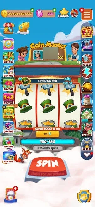 Conta coin master Lvl + 350