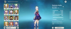 Ayaka, zhongli , keking , cyno ,qiqi + atlas celestial - Genshin Impact