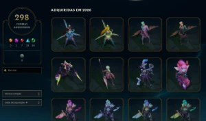 Conta League of Legends Kayle Juiza - Ahri ascend + 540 skin LOL