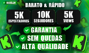 [Promoção] Kick Espectadores 100 ao vivo por apenas 4,49 - Redes Sociais