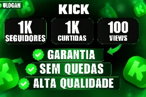 [Promoção] Kick Espectadores 100 ao vivo por apenas 4,99 - Redes Sociais