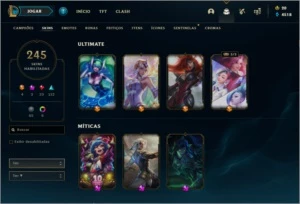 Conta Ex GM Todos os Champs 240 Skins (Ryze Triunfante) - League of Legends LOL