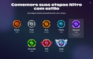conta discord nitro diamante e boost up lvl 3