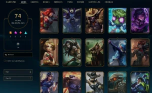 Conta LoL Full Acesso - 81 Champs e 74 Skins - Rammus Rei - League of Legends