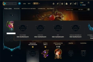 Unranked com 85 Champs e 7 Skins - League of Legends LOL