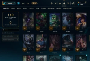 Unranked com 85 Champs e 7 Skins - League of Legends LOL