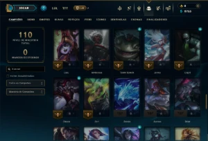 Unranked com 85 Champs e 7 Skins - League of Legends LOL
