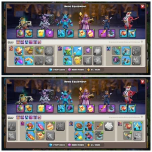 CV18 Conta com Skins Top 1.700+ Gemas Martelo e Livros Mágic - Clash of Clans