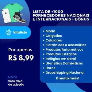 +1000 Fornecedores Nacionais E Int. De Dropshipping + Bônus