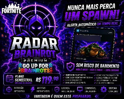 Radar Brainrot | GOUP Fortnite | Tempo Real - Semestral