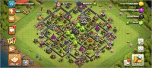CV9 recente com 1600 gemas - Clash of Clans