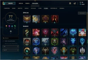 CONTA LOL B1 COM 31 SKINS E MAIS DE 100 CHAMPS - League of Legends