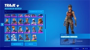 Conta com RENEGADE RAIDER e CAVALEIRO NEGRO - 45 SKINS - Fortnite